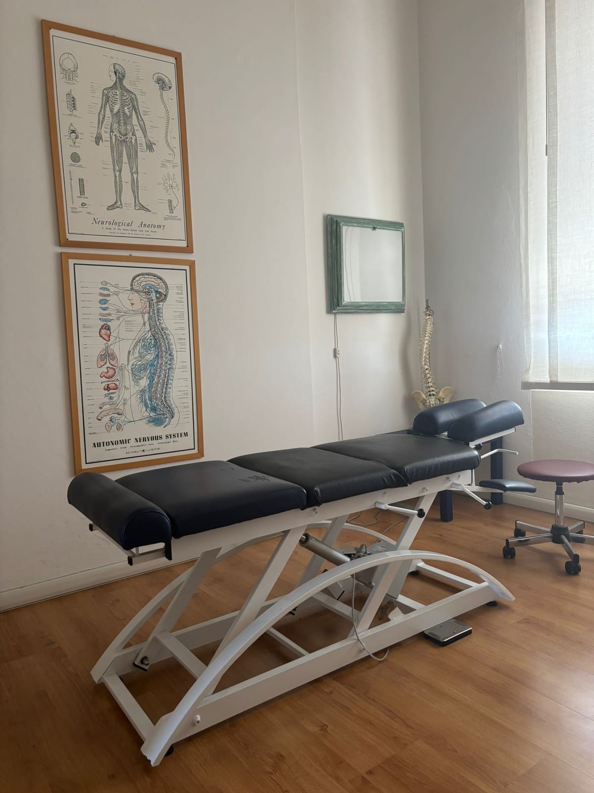Dettaglio dello studio di chiropratica